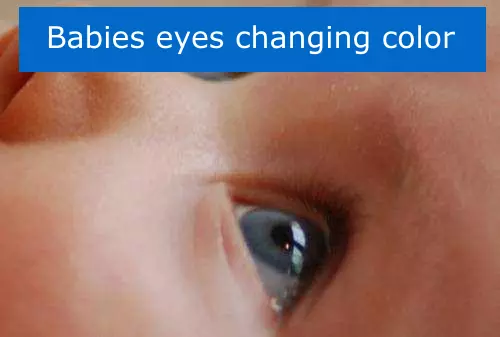when do a babies eyes change colors