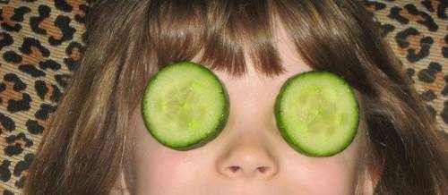 Putting Cucumbers on Your Eyes