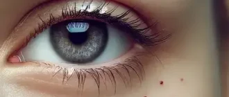 Red Dots Around the Eye