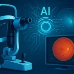 AI-powered glaucoma diagnostics and modern ophthalmology technology showcasing advanced imaging, MIGS innovation, and intelligent eye care systems integration.